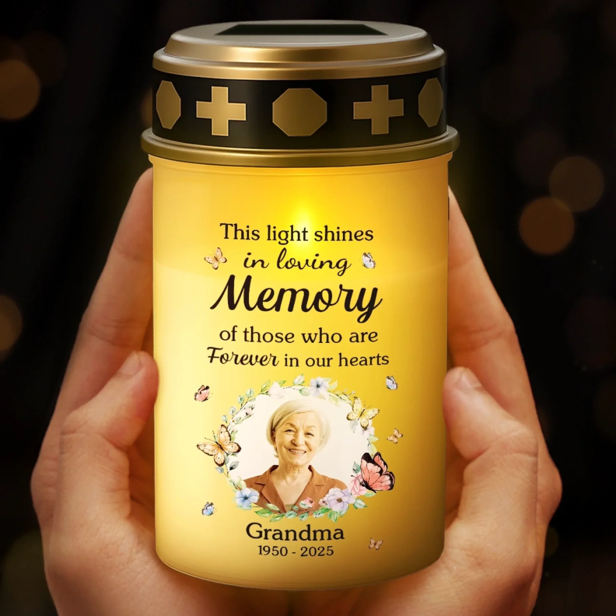 Custom Photo Solar Stake Lights - Personalized Memorial Sympathy Gifts For Loss Of Mom, Dad - Guiding Me Home With Your Love - Image 4