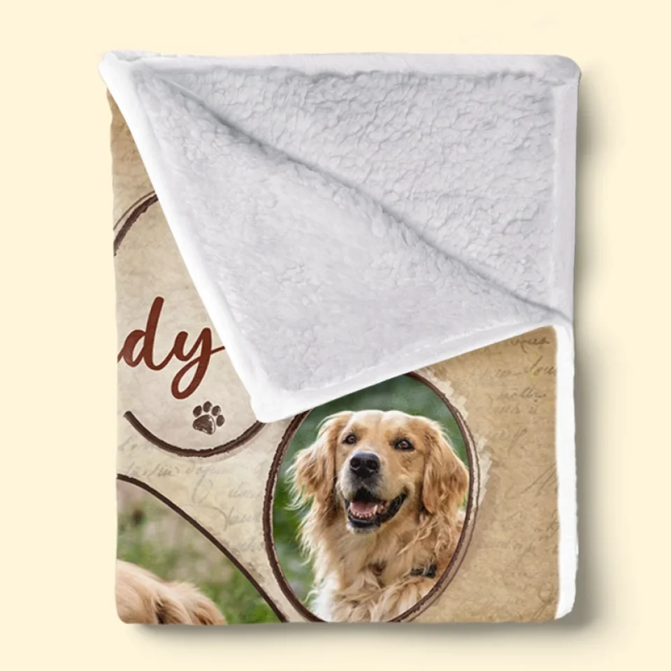 Custom Photo Sometimes The Smallest Things Take Up The Most Room In Your Heart - Memorial Personalized Custom Blanket - Sympathy Gift For Pet Owners, Pet Lovers - Image 4