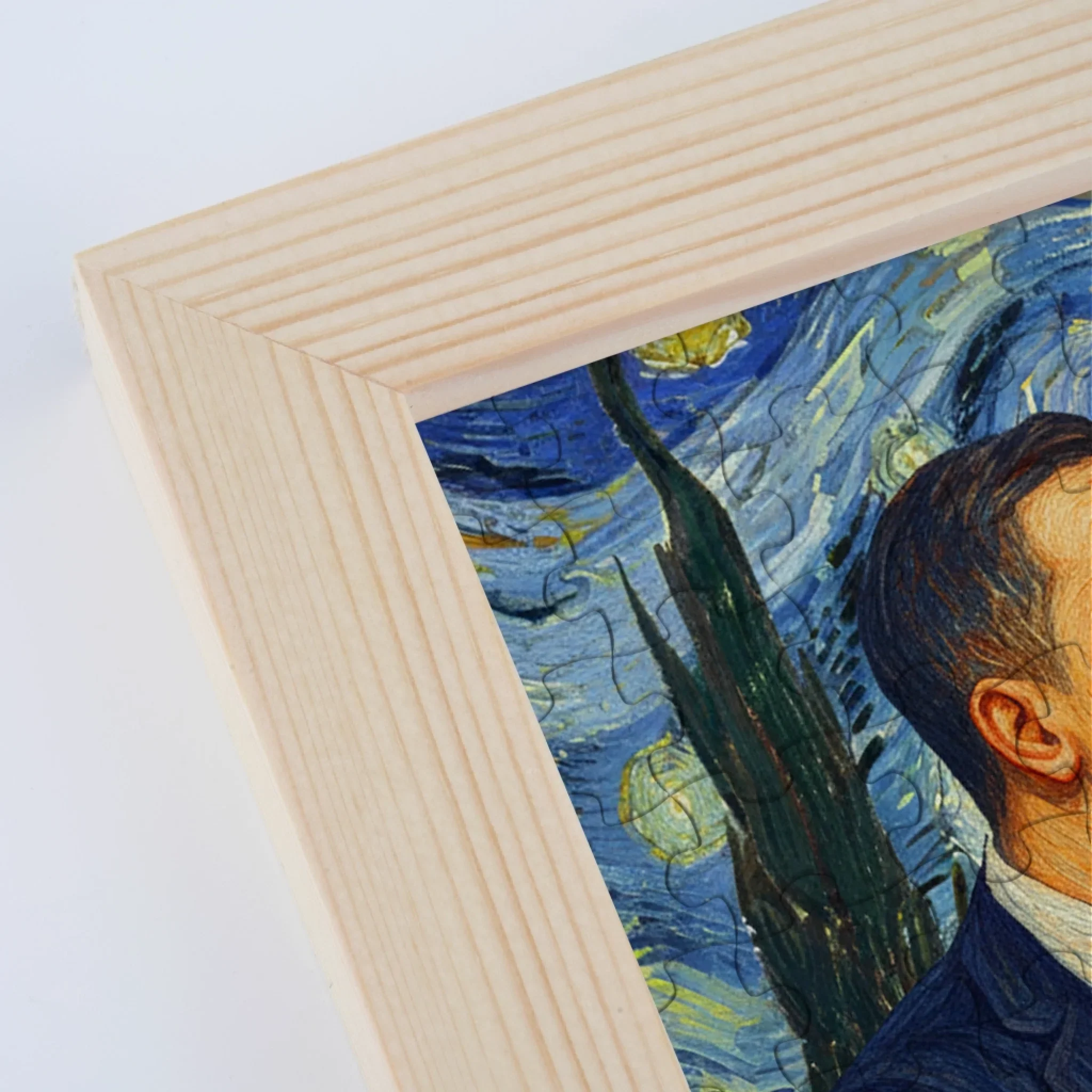 Custom Photo Starry Night Puzzle With Wooden Frame - Personalized Anniversary Wedding Gifts For Husband And Wife, Him And Her - A Masterpiece Made Of Love - Image 7