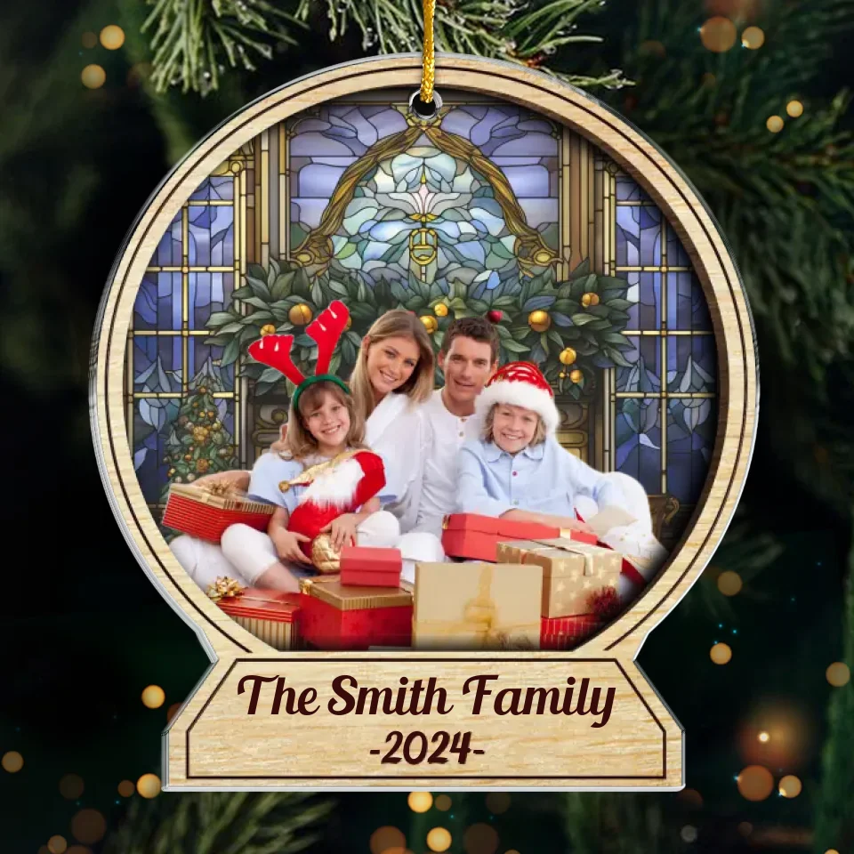 Custom Photo Sweater Weather Is Better Together - Family Personalized Custom Ornament - Acrylic Custom Shaped - Christmas Gift For Family Members - Image 2