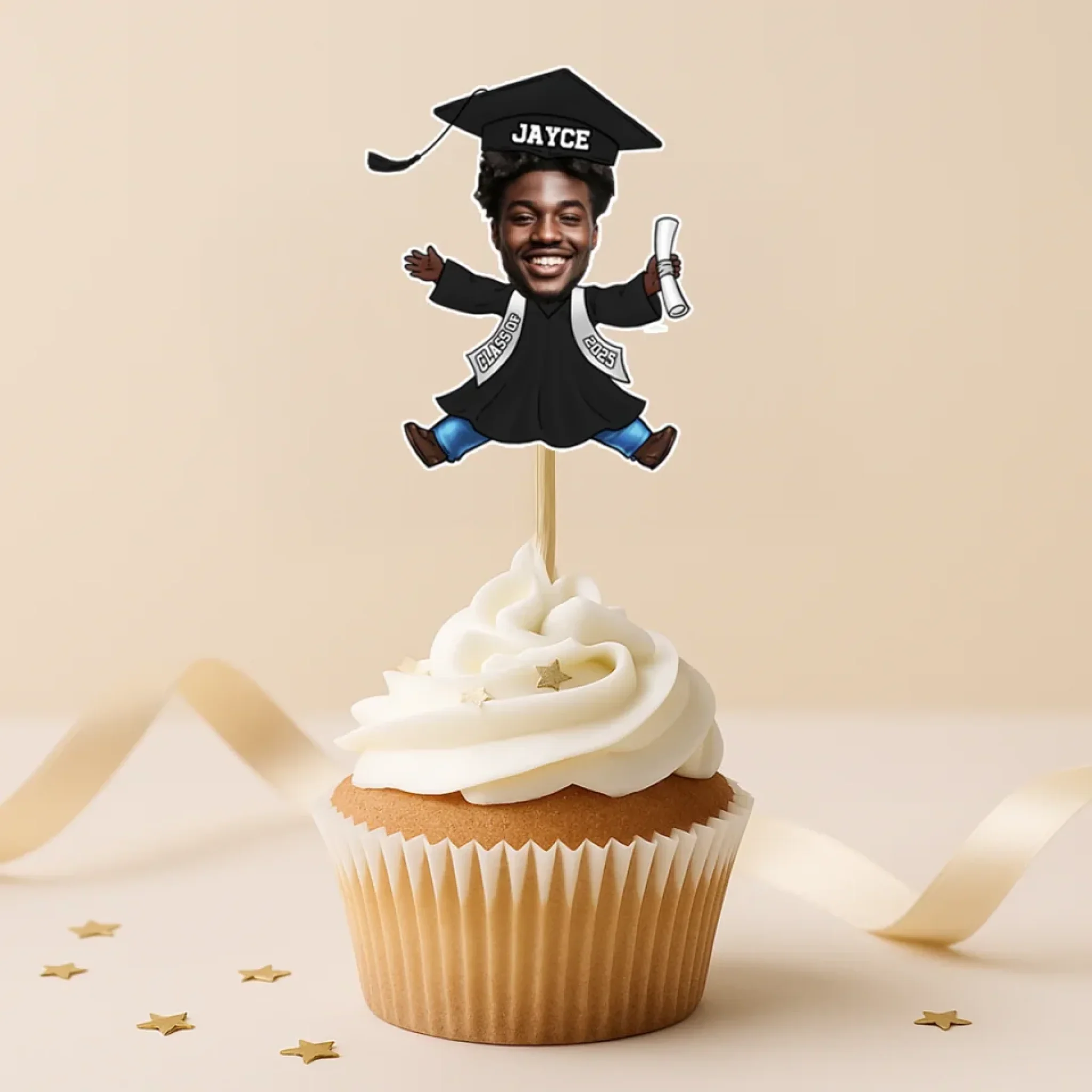 Custom Photo Sweet Success, One Bite At A Time - Family Personalized Custom Cake Toppers - Graduation Gift For Family Members, Siblings, Brothers, Sisters, Best Friends - Image 3