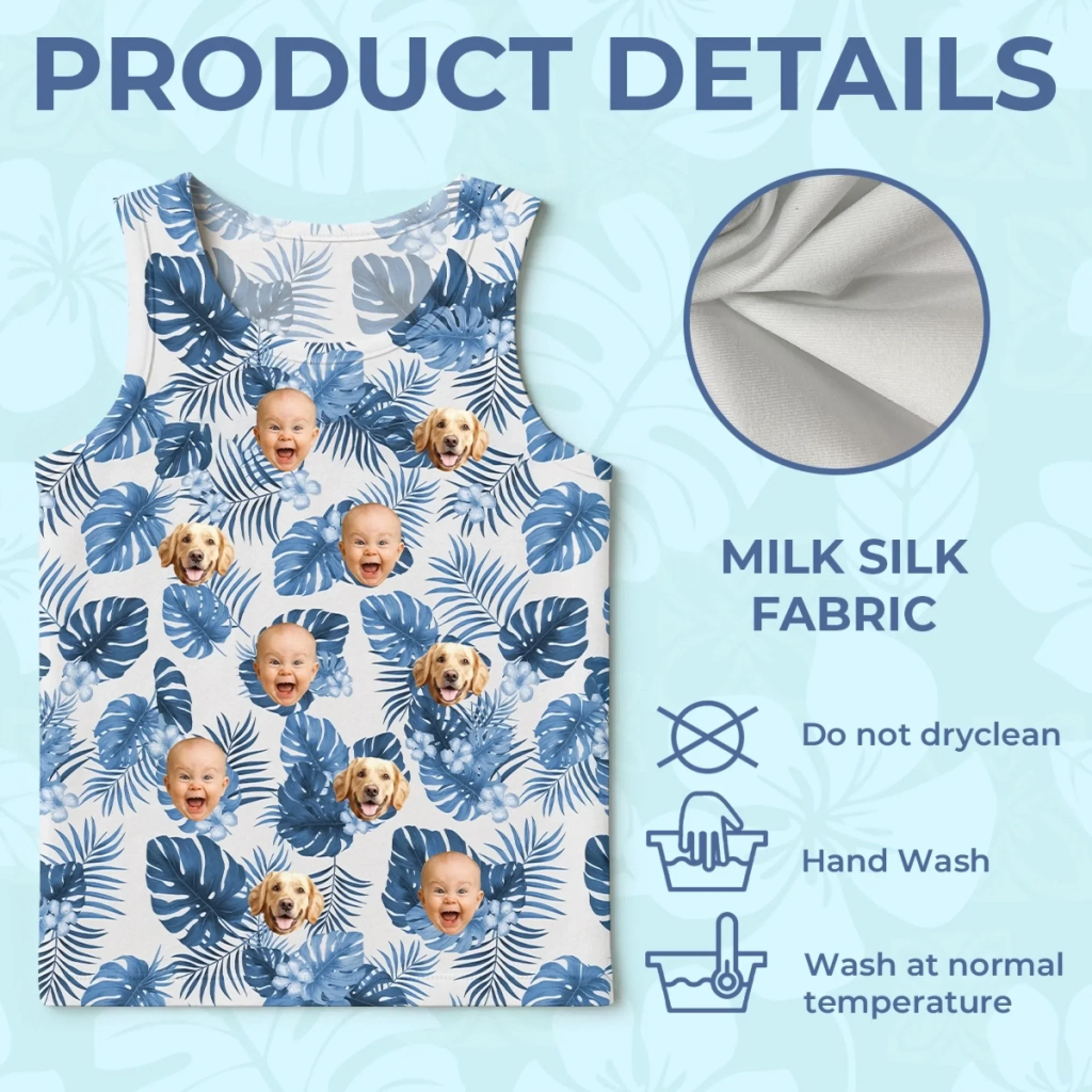 Custom Photo Tanktop - Personalized Summer Vacation And Travel Gifts For Family, Dog Cat Lovers - Vacation Mode - Image 5