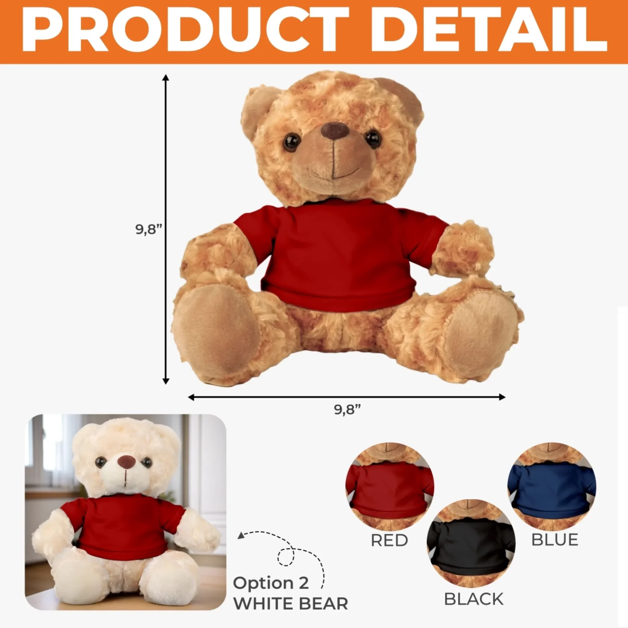 Custom Photo Teddy Bear Plush - Personalized Graduation, Memorial Sympathy Gift For Family Members, Siblings, Brothers, Sisters - Walking Beside You On Graduation Day - Image 4