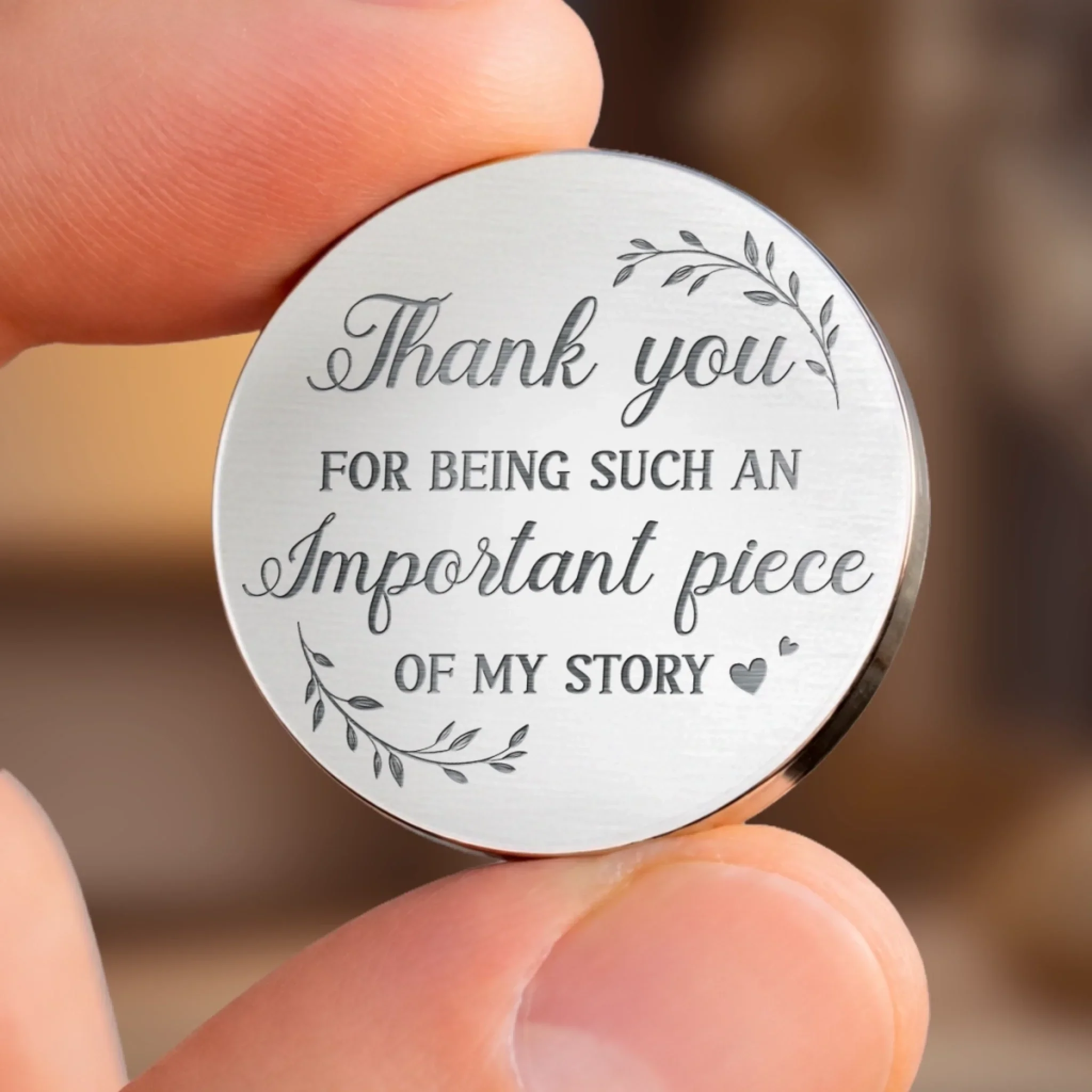 Custom Photo Thank You For Being Such An Immportant Piece Of My Story - Couple Personalized Custom Pocket Hug - Gift For Husband Wife, Anniversary - Image 8