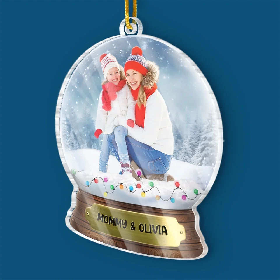 Custom Photo Thank You For Blessing My Life Every Day - Family Personalized Custom Ornament - Acrylic Custom Shaped - Christmas Gift For Mom, Daughter - Image 3
