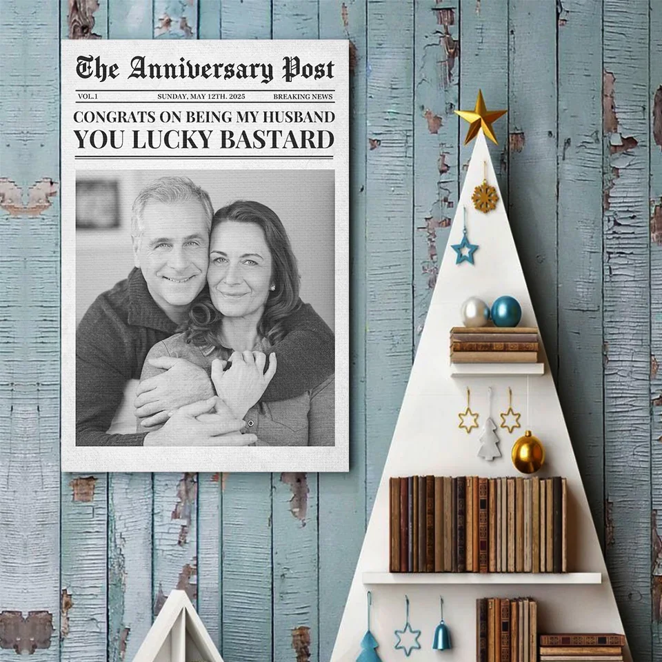 Custom Photo The Anniversary Post - Couple Personalized Custom Vertical Poster - Gift For Husband Wife, Anniversary - Image 4