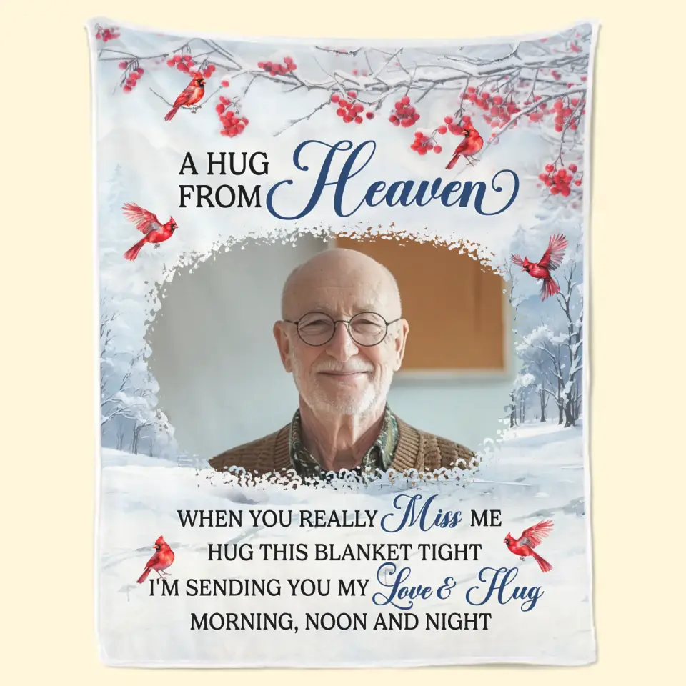 Custom Photo The Best Memories Will Always Live On In Our Hearts - Memorial Personalized Custom Blanket - Sympathy Gift For Family Members - Image 2