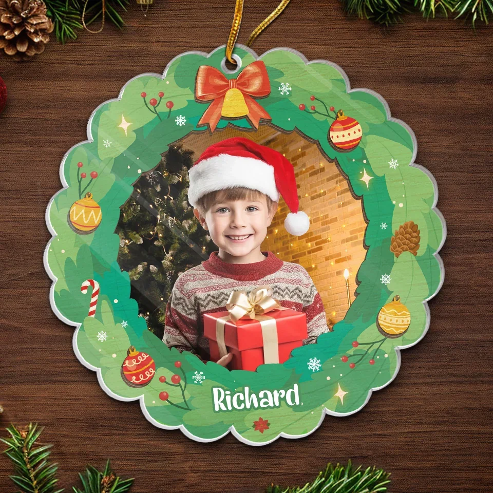 Custom Photo The Best Of All Gifts Around Any Christmas Tree - Family Personalized Custom Ornament - Acrylic Custom Shaped - Christmas Gift For Family Members - Image 5