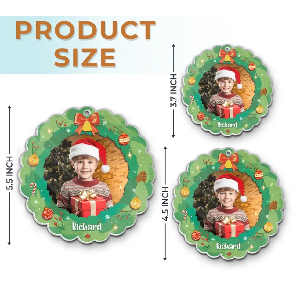 Custom Photo The Best Of All Gifts Around Any Christmas Tree - Family Personalized Custom Ornament - Acrylic Custom Shaped - Christmas Gift For Family Members - Image 6