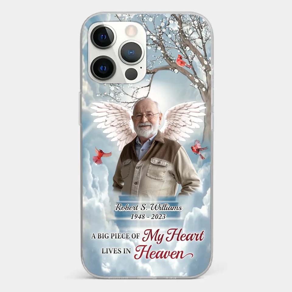 Custom Photo The Brave May Fall, But Never Yield - Memorial Personalized Custom Clear Phone Case - Sympathy Gift For Family Members - Image 12