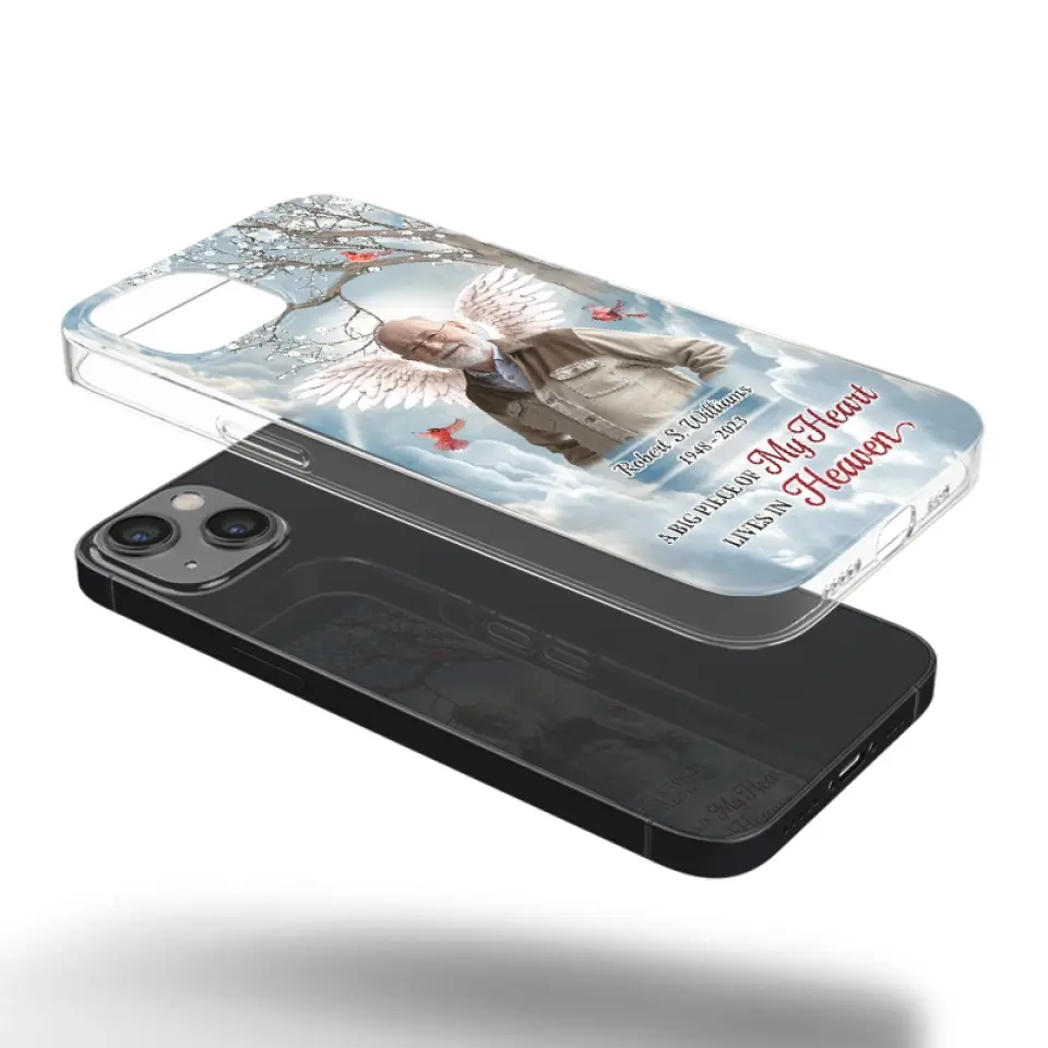 Custom Photo The Brave May Fall, But Never Yield - Memorial Personalized Custom Clear Phone Case - Sympathy Gift For Family Members - Image 26