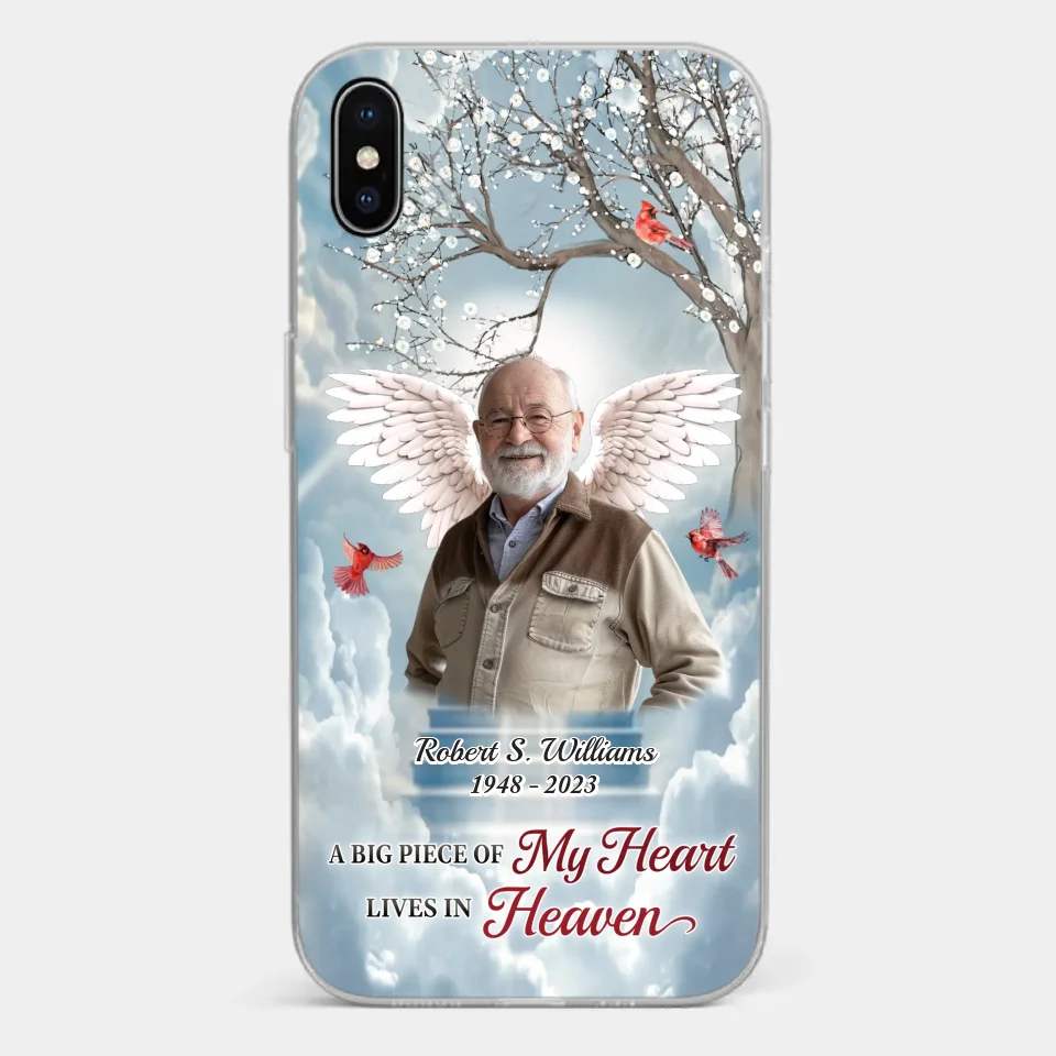 Custom Photo The Brave May Fall, But Never Yield - Memorial Personalized Custom Clear Phone Case - Sympathy Gift For Family Members - Image 27