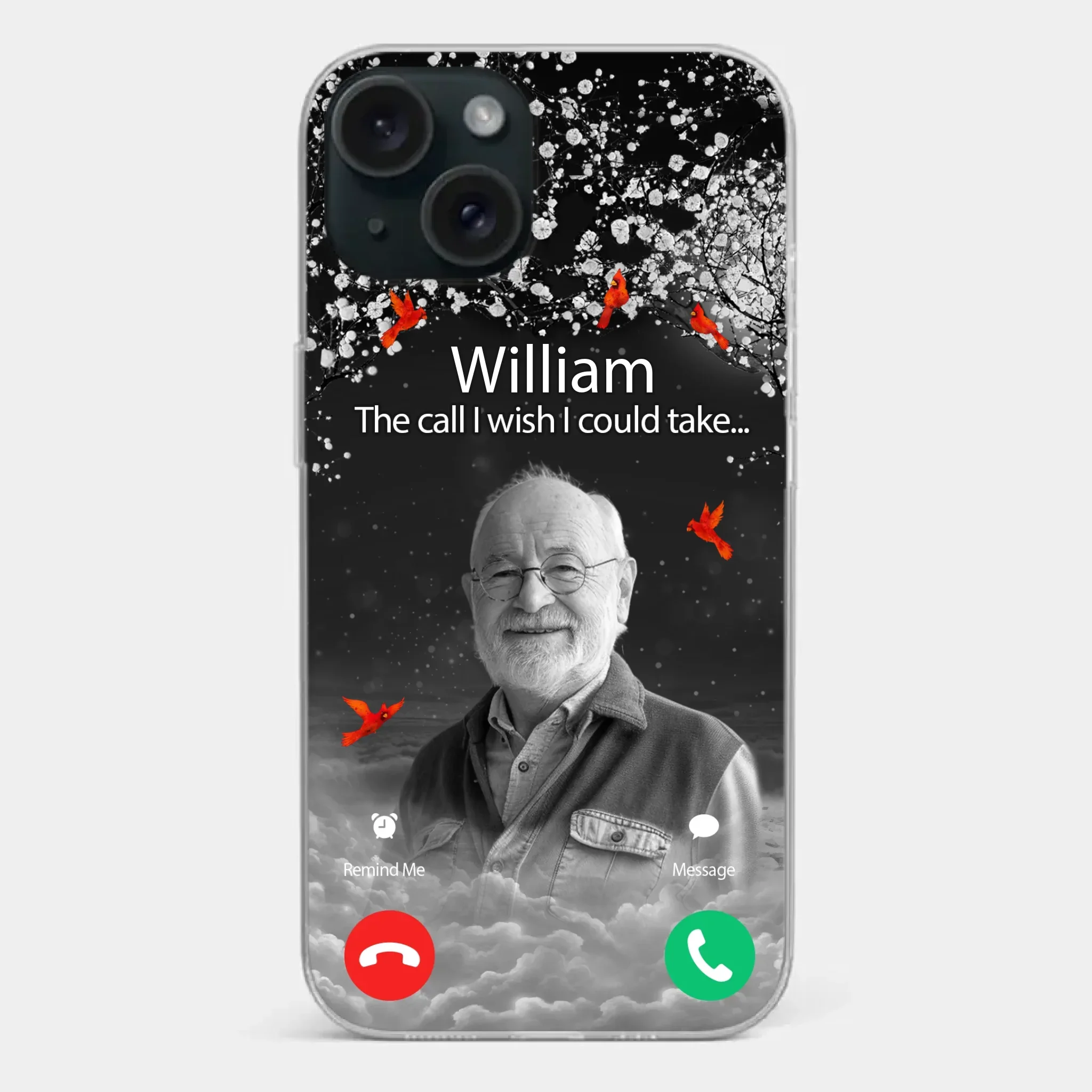 Custom Photo The Call I Wish I Could Take - Memorial Personalized Custom Clear Phone Case - Sympathy Gift For Family Members - Image 21