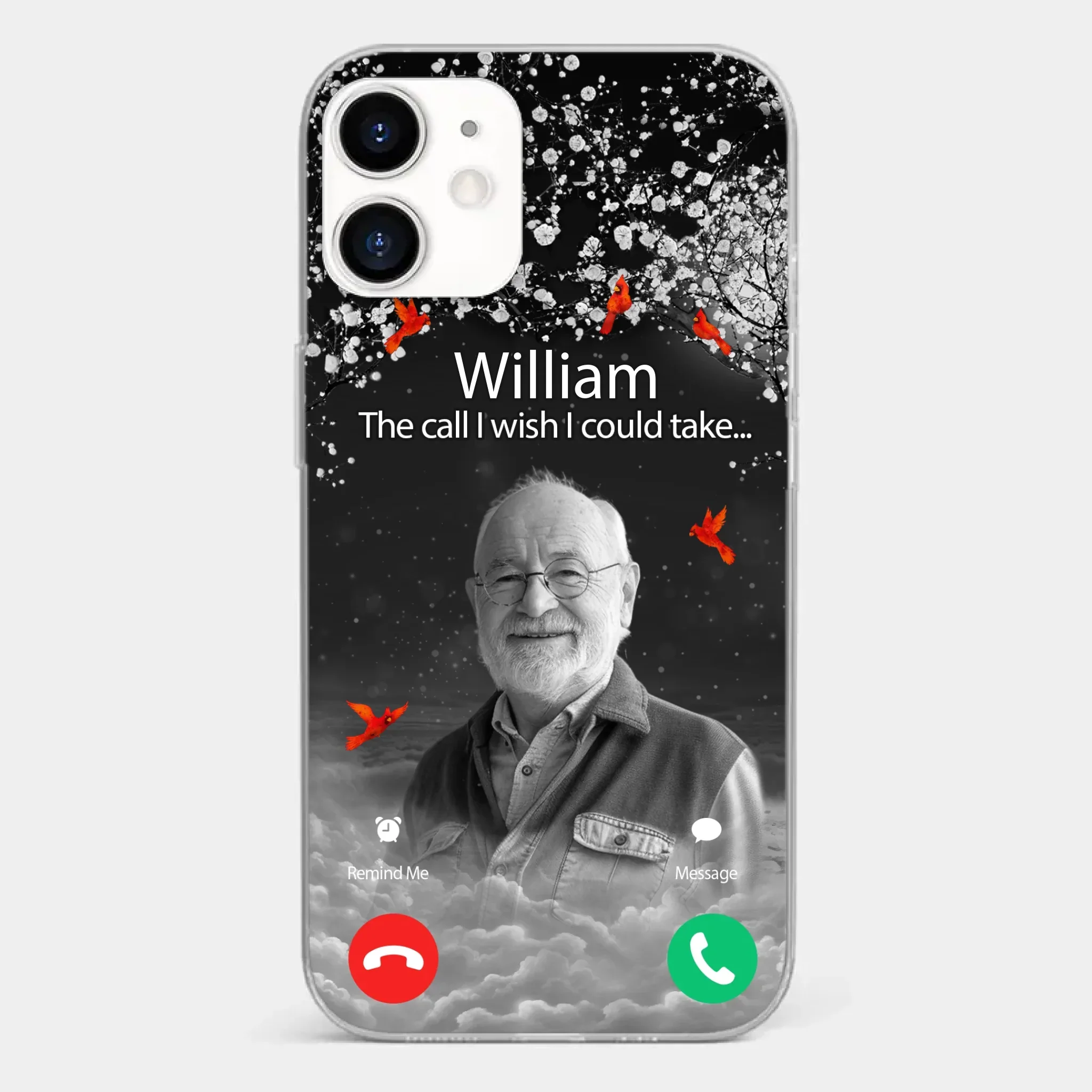 Custom Photo The Call I Wish I Could Take - Memorial Personalized Custom Clear Phone Case - Sympathy Gift For Family Members - Image 9