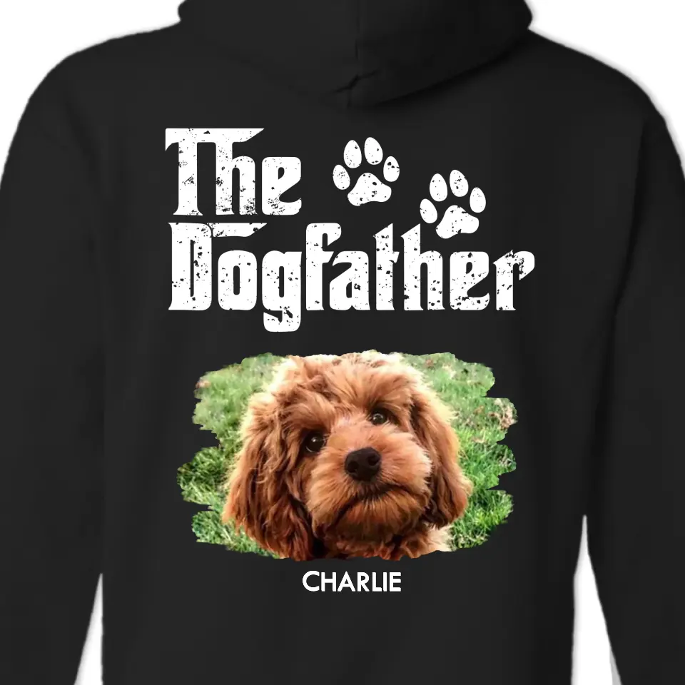 Custom Photo The Coolest Dog Father - Dog Personalized Custom Unisex T-shirt, Hoodie, Sweatshirt - New Arrival, Father's Day, Birthday Gift For Pet Owners, Pet Lovers - AMZ - Image 2