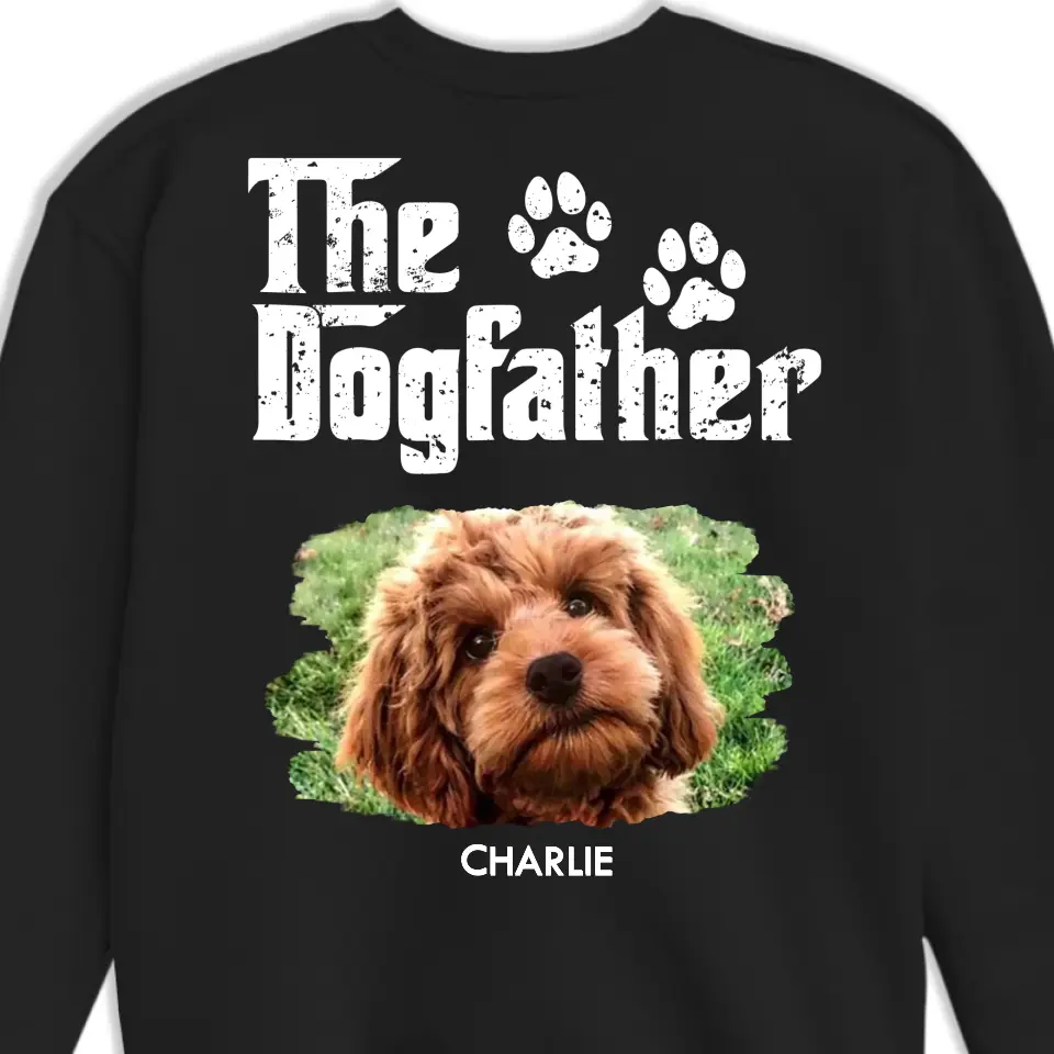 Custom Photo The Coolest Dog Father - Dog Personalized Custom Unisex T-shirt, Hoodie, Sweatshirt - New Arrival, Father's Day, Birthday Gift For Pet Owners, Pet Lovers - AMZ - Image 3