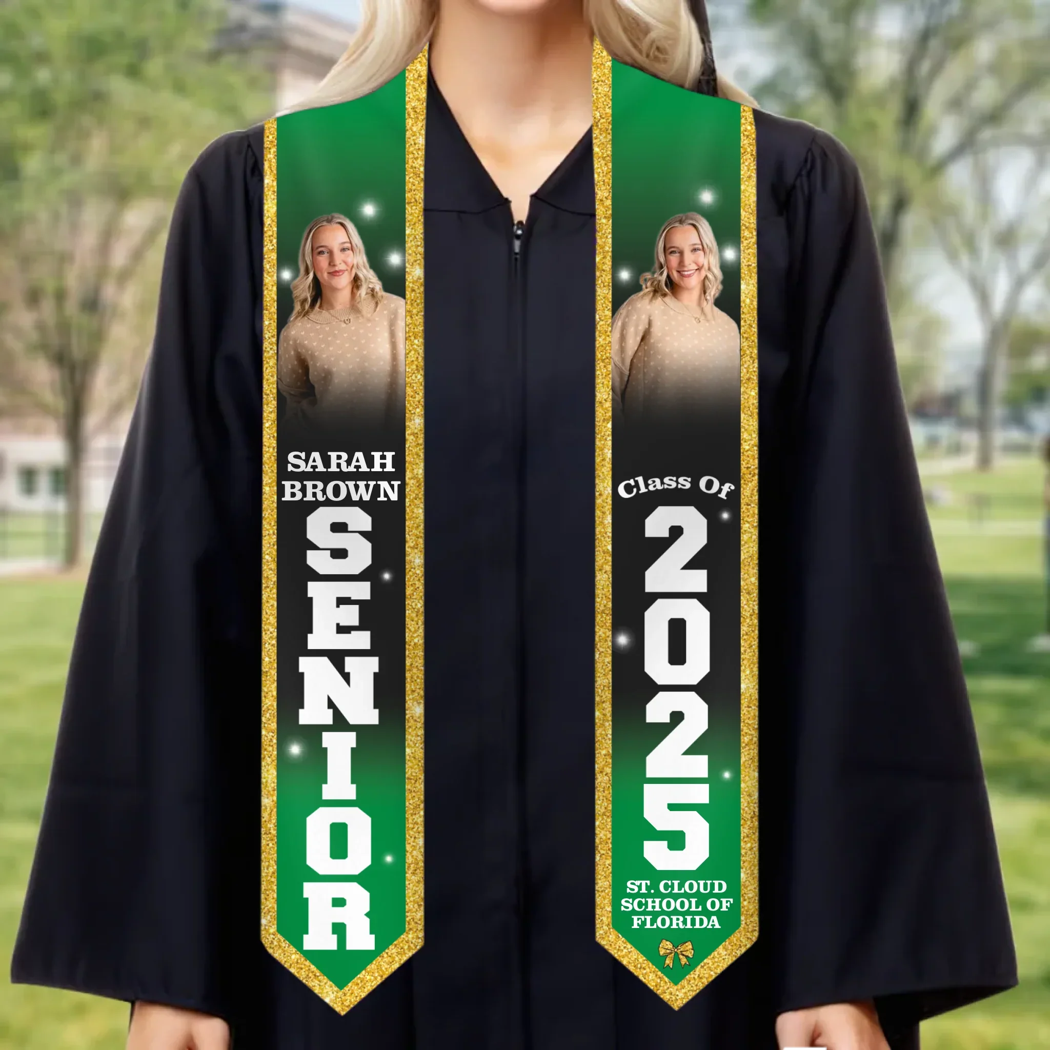 Custom Photo The Tassel Was Worth The Hassle - Family Personalized Custom Triangle Graduation Stole - Graduation Gift For Family Members, Siblings, Brothers, Sisters - Image 2
