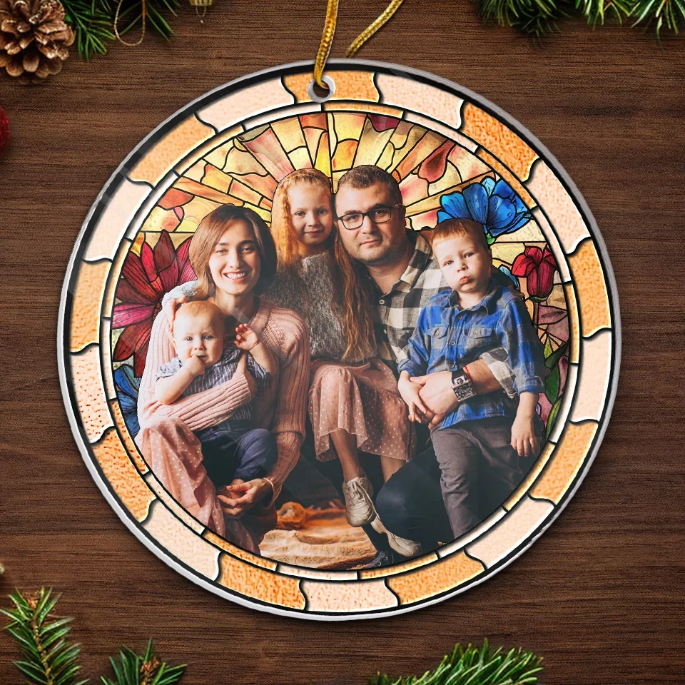 Custom Photo The True Spirit Of Christmas Lies In The Love We Share - Family Personalized Custom Ornament - Acrylic Custom Shaped - Christmas Gift For Family Members - Image 5
