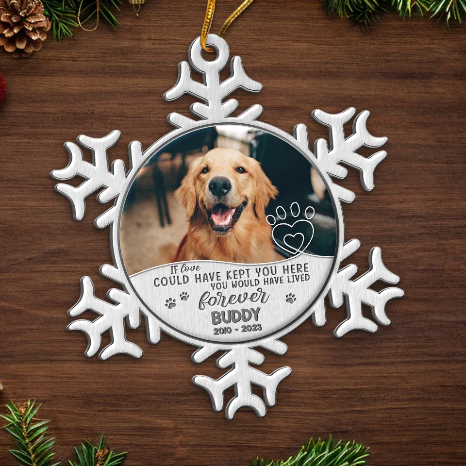 Custom Photo The Warmth Of Memory - Memorial Personalized Custom Ornament - Metal Custom Shaped - Sympathy Gift, Christmas Gift For Pet Owners, Pet Lovers - Image 5