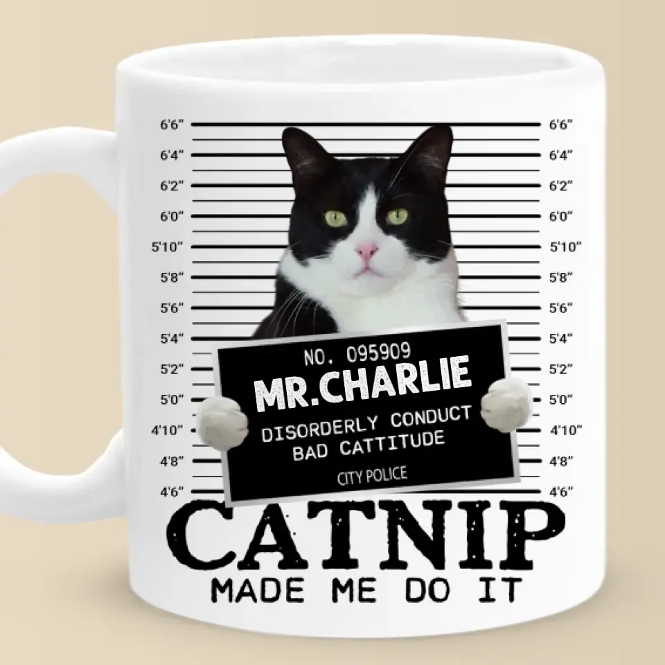Custom Photo Think Pawsitive Be Pawerful - Dog & Cat Personalized Custom Mug - Gift For Pet Owners, Pet Lovers - Image 2