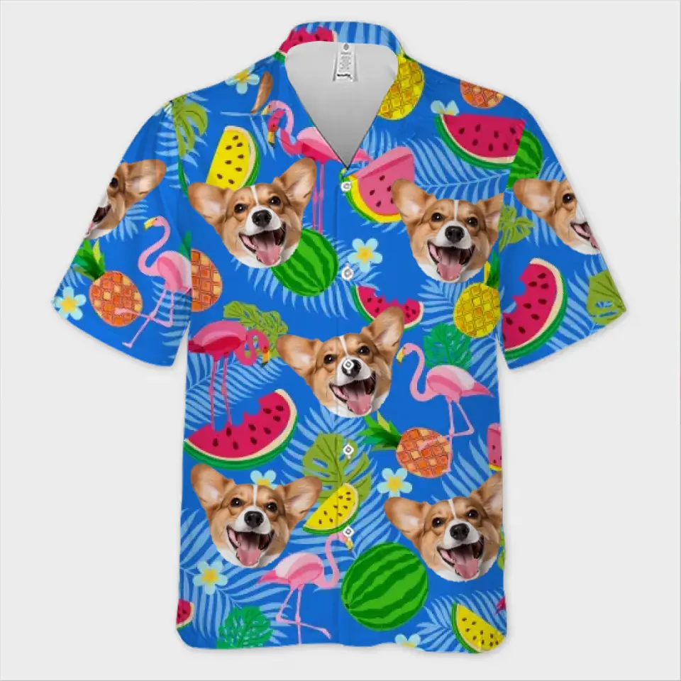 Custom Photo This Summer Is More Special And Stylish - Dog & Cat Personalized Custom Unisex Tropical Hawaiian Aloha Shirt - Summer Vacation Gift, Gift For Pet Owners, Pet Lovers - Image 2
