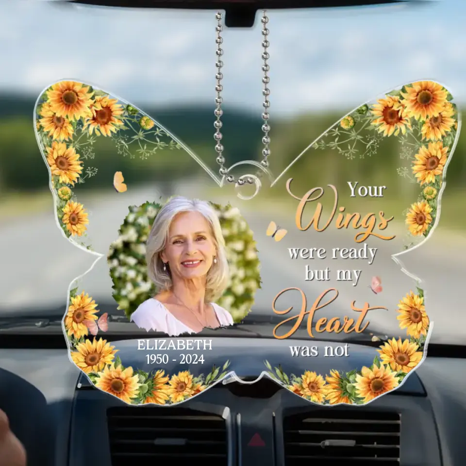 Custom Photo Those We Love Don't Go Away - Memorial Personalized Custom Car Ornament - Acrylic Custom Shaped - Sympathy Gift For Family Members - Image 2