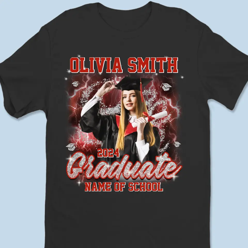 Custom Photo Time To Start A New Chapter - Family Personalized Custom Unisex T-shirt, Hoodie, Sweatshirt - Graduation Gift For Family Members, Siblings, Brothers, Sisters - Image 2