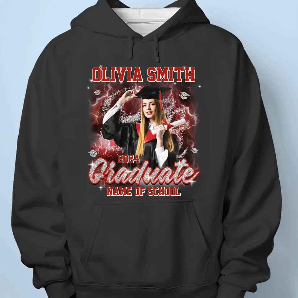 Custom Photo Time To Start A New Chapter - Family Personalized Custom Unisex T-shirt, Hoodie, Sweatshirt - Graduation Gift For Family Members, Siblings, Brothers, Sisters - Image 5