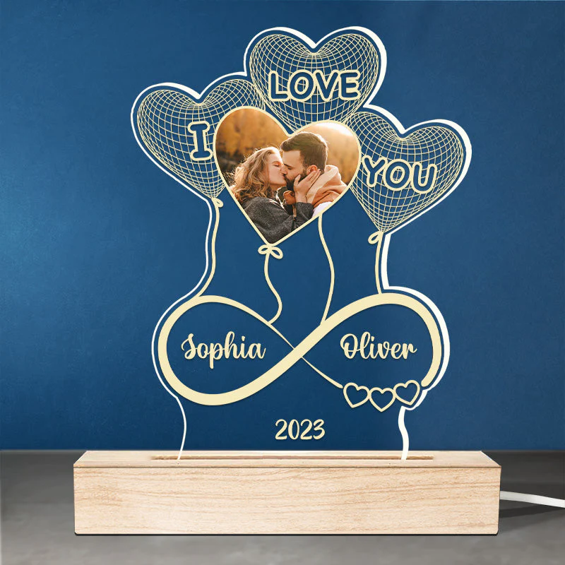 Custom Photo To My Beautiful Soulmate - Couple Personalized Custom Shaped 3D LED Light - Gift For Husband Wife, Anniversary - Image 2