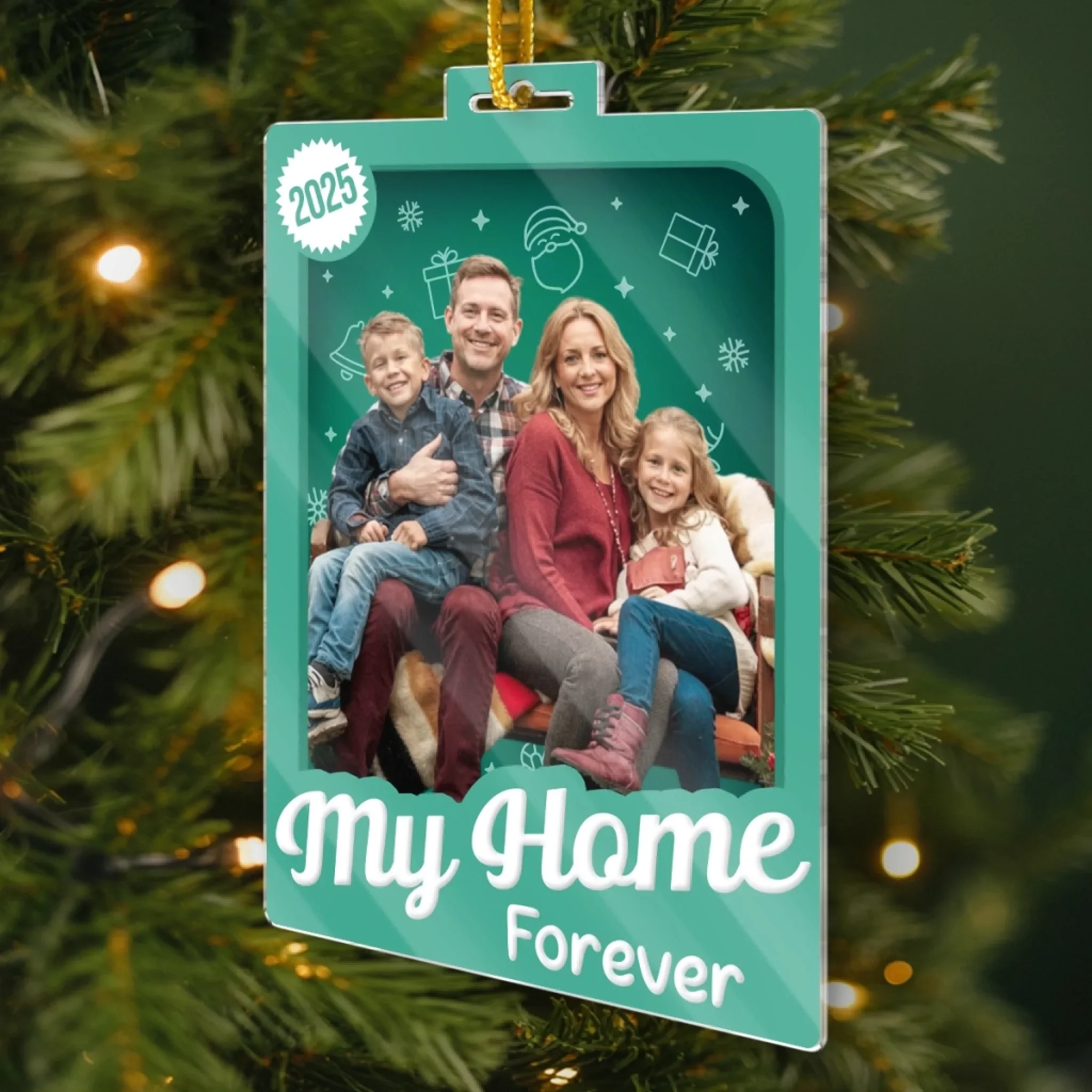 Custom Photo Toy Box Acrylic Ornament - Personalized Christmas Birthday Gifts For Mom, Dad, Brother, Sister, Kids - Love Looks Like This - Image 3