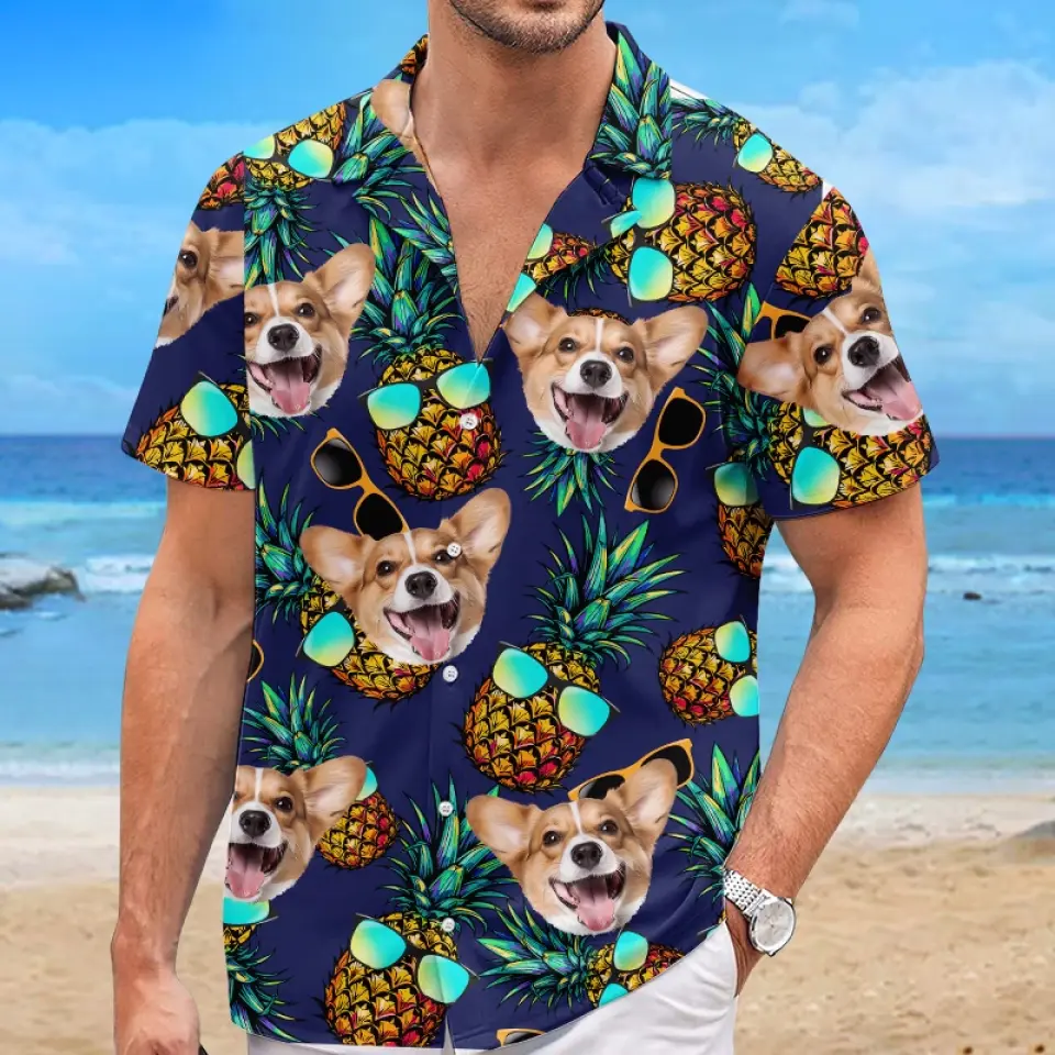 Custom Photo Tropic Like It's Hot - Dog & Cat Personalized Custom Unisex Tropical Hawaiian Aloha Shirt - Summer Vacation Gift, Gift For Pet Owners, Pet Lovers - Image 4