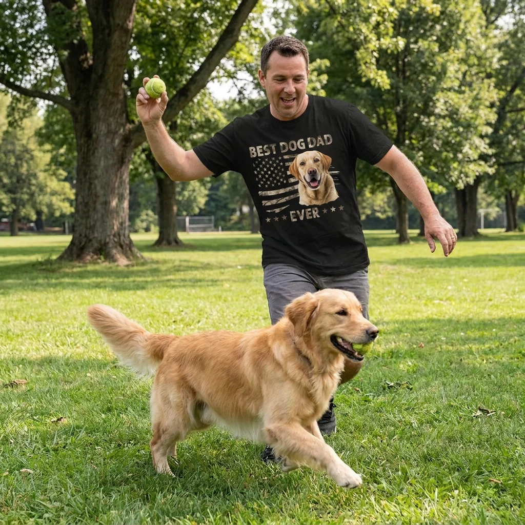 Custom Photo Ultimate Dog Dad -  Pet Personalized Custom Unisex T-shirt, Hoodie, Sweatshirt - Father's Day, Gift For Pet Owners, Pet Lovers - Image 7