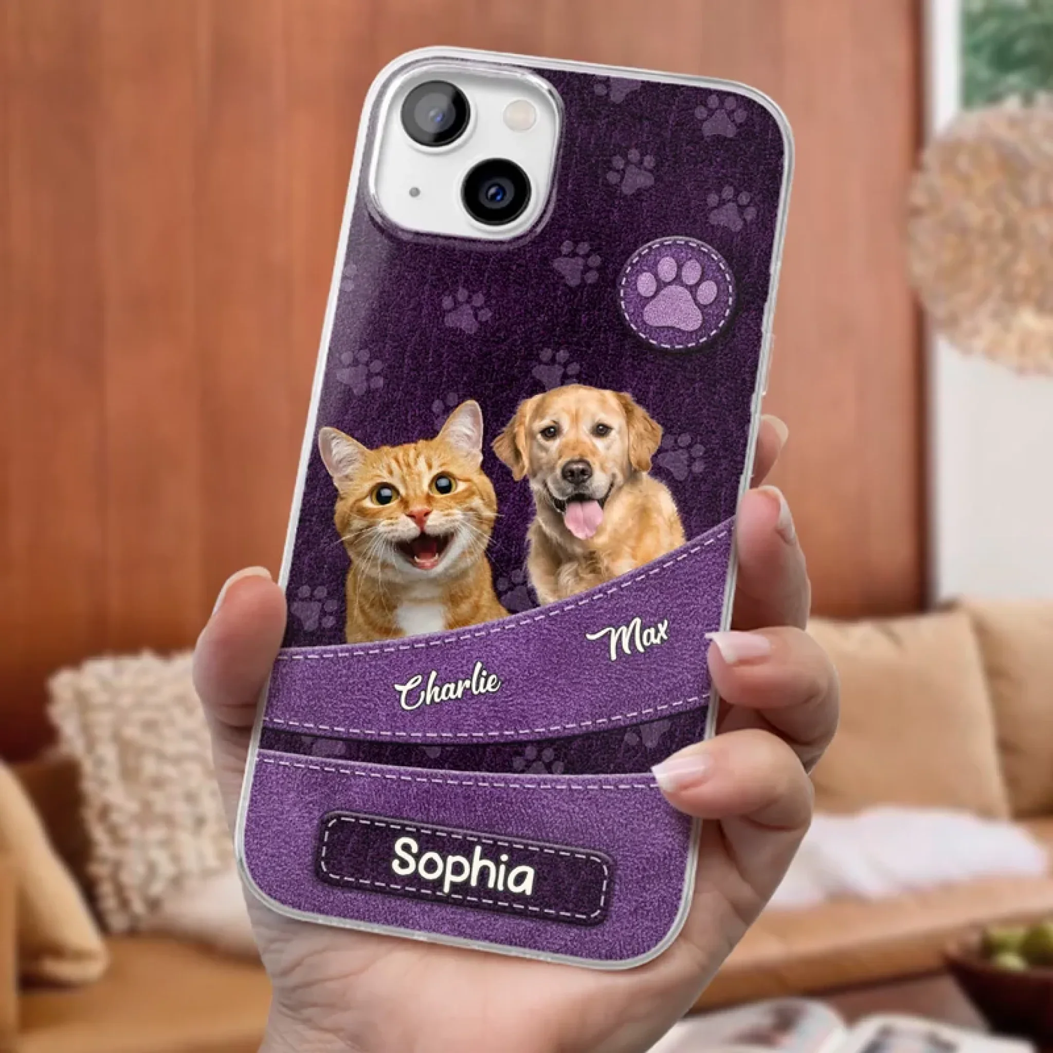 Custom Photo Unconditional Love Has Four Paws - Dog & Cat Personalized Custom Clear Phone Case - Gift For Pet Owners, Pet Lovers - Image 32