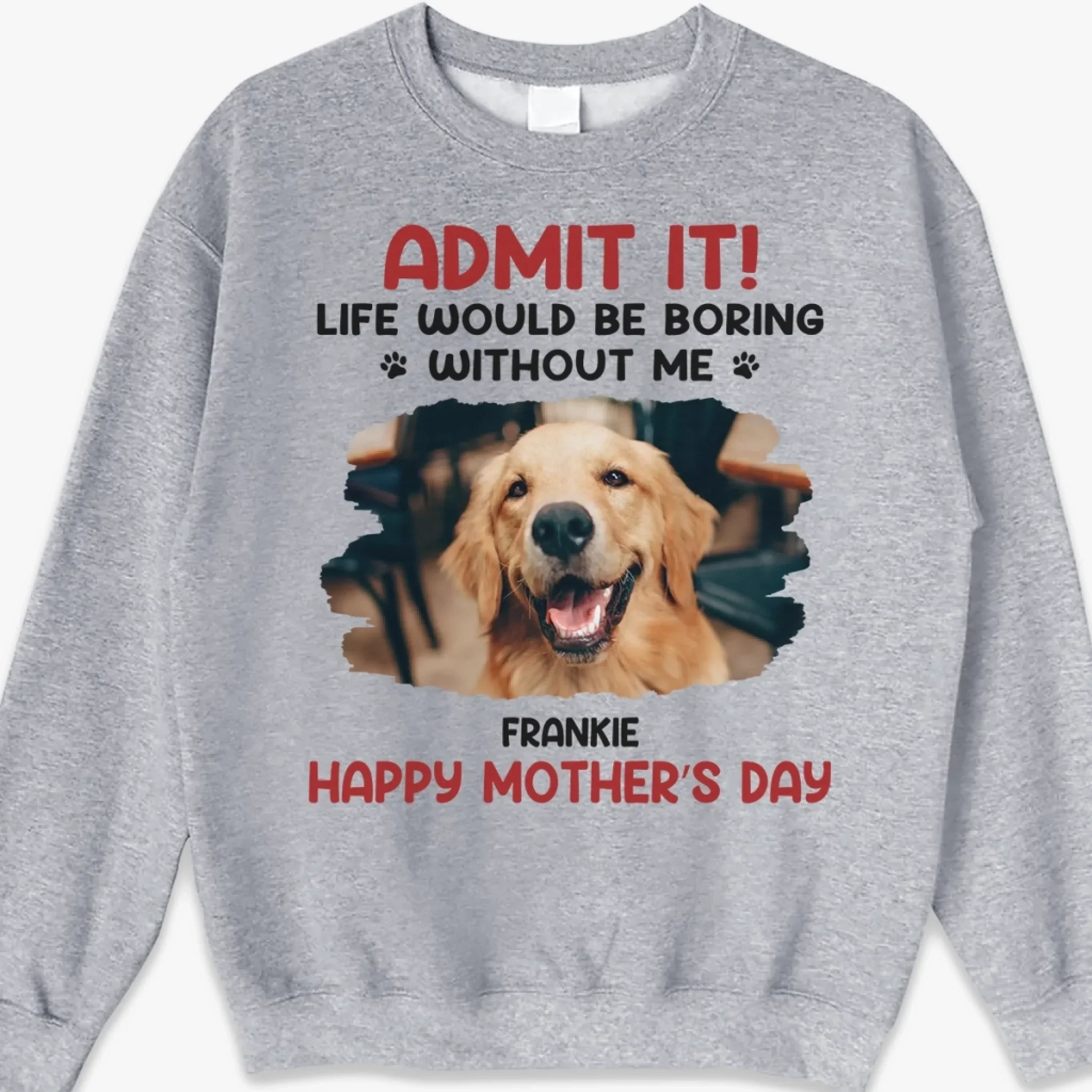 Custom Photo Unisex T-shirt, Hoodie, Sweatshirt - Personalized Father's Day, Mother's Day, Birthday Gifts For Dog Cat Lovers, Dog Dad And Mum, Cat Owners - Pets Are Family Too - Image 6