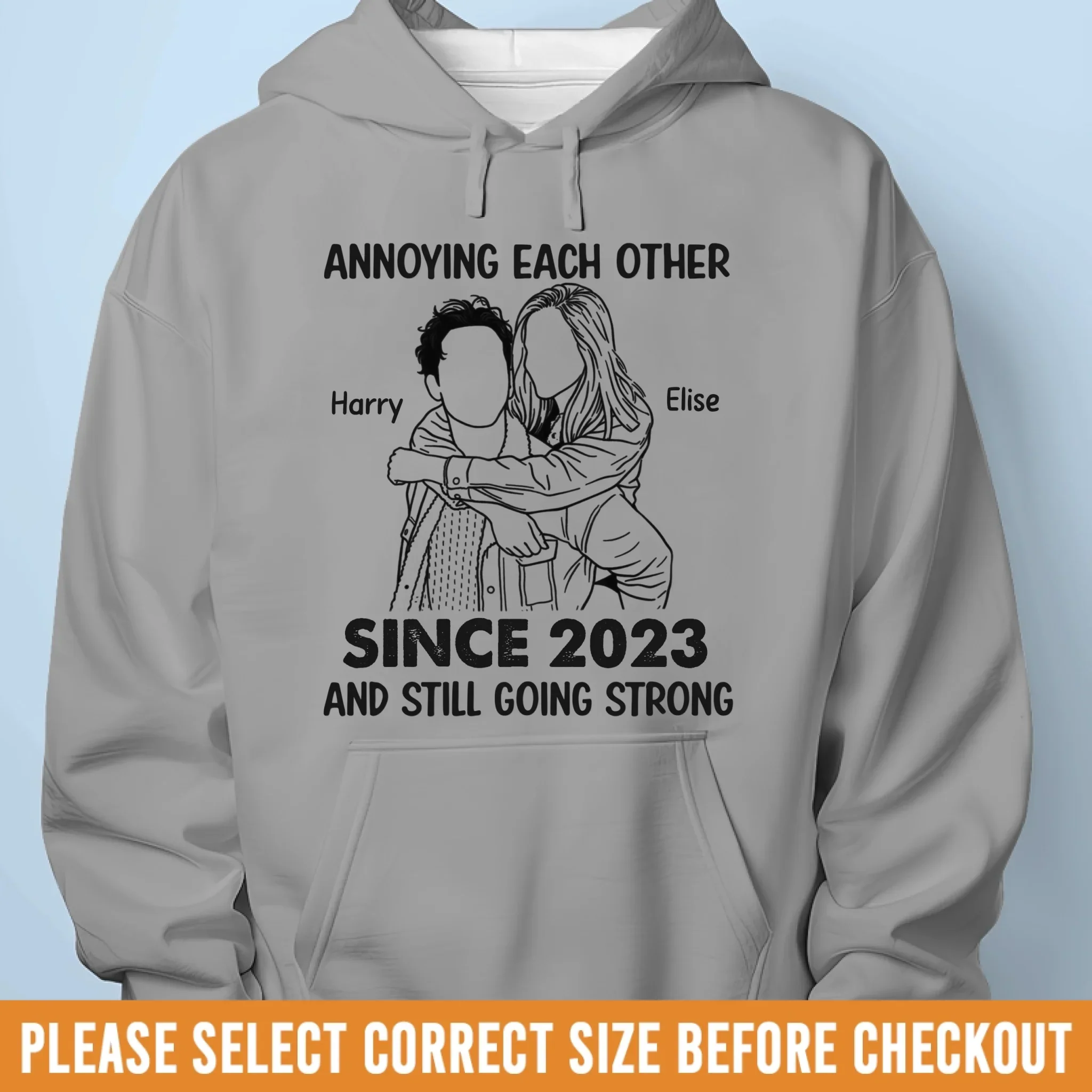 Custom Photo Unisex T-shirt, Premium T-shirt, Hoodie - Personalized Anniversary Wedding Gifts For Husband And Wife, Him And Her - Together Just Makes Sense - Image 9