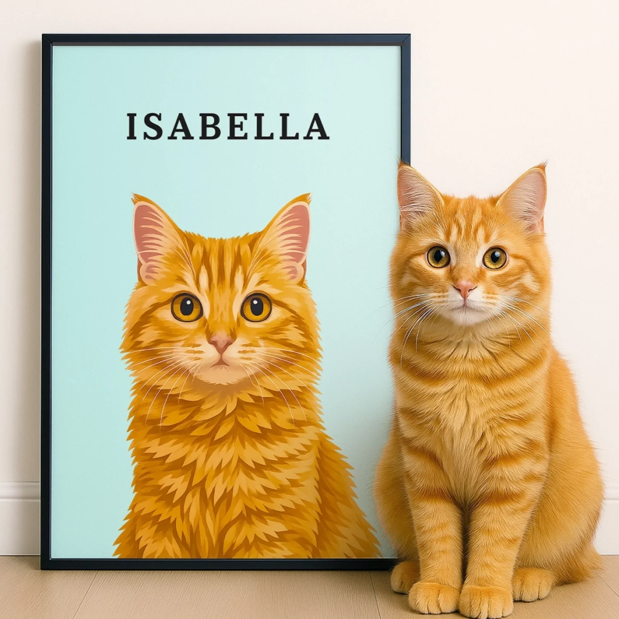Custom Photo Vertical Poster - Personalized Pet Memorial Sympathy Gifts For Dogs, Cats - My Hooman Loves Me This Much