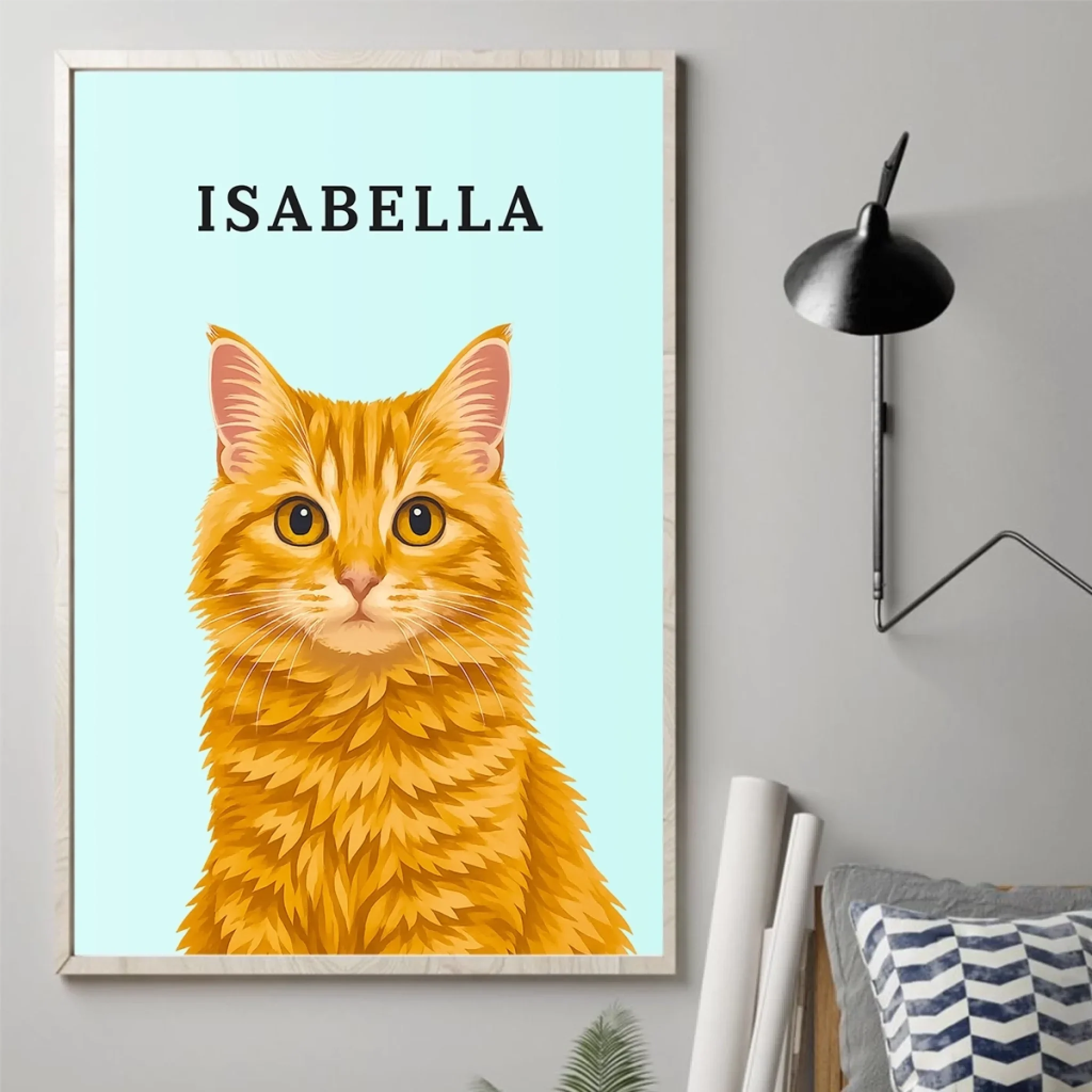 Custom Photo Vertical Poster - Personalized Pet Memorial Sympathy Gifts For Dogs, Cats - My Hooman Loves Me This Much - Image 3