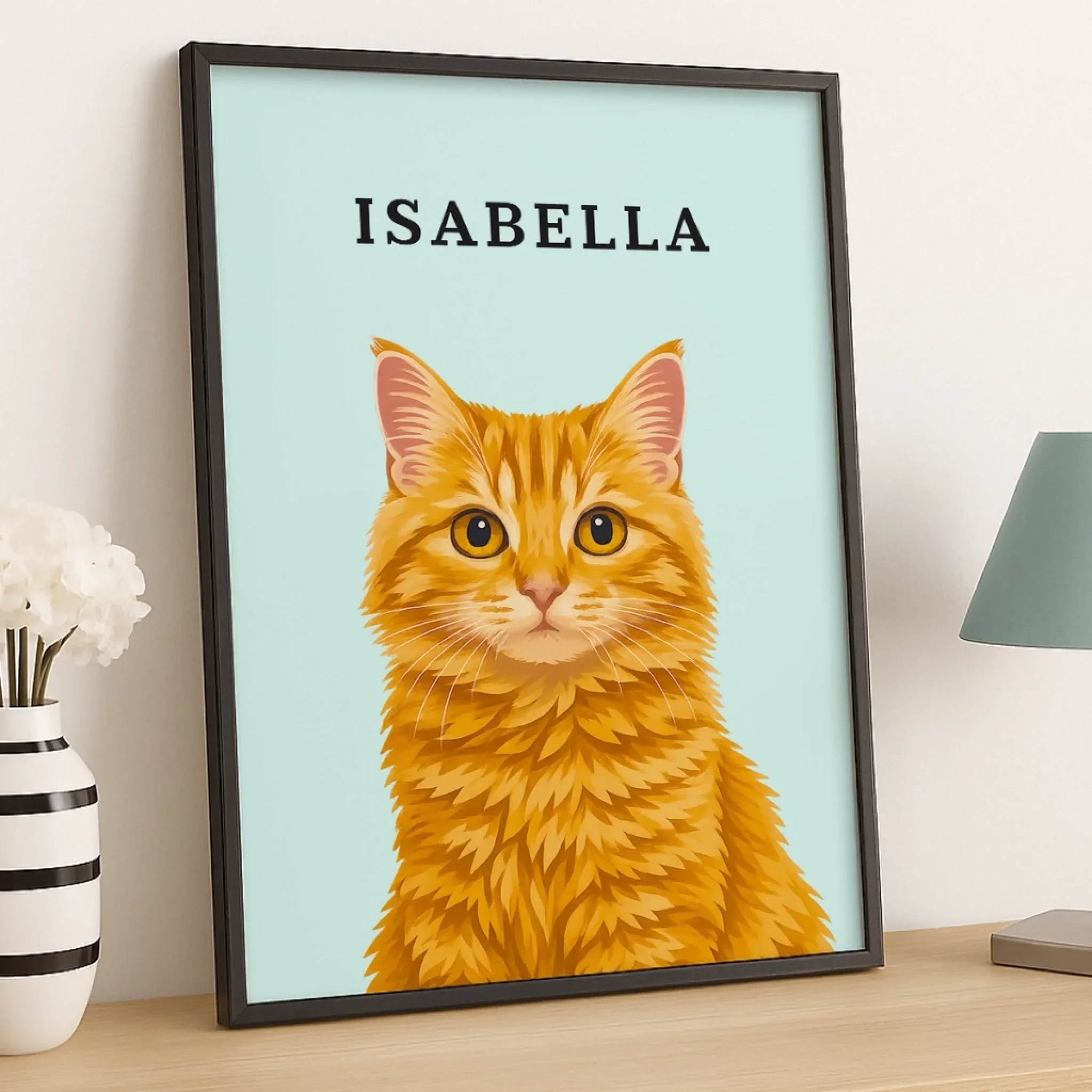 Custom Photo Vertical Poster - Personalized Pet Memorial Sympathy Gifts For Dogs, Cats - My Hooman Loves Me This Much - Image 4