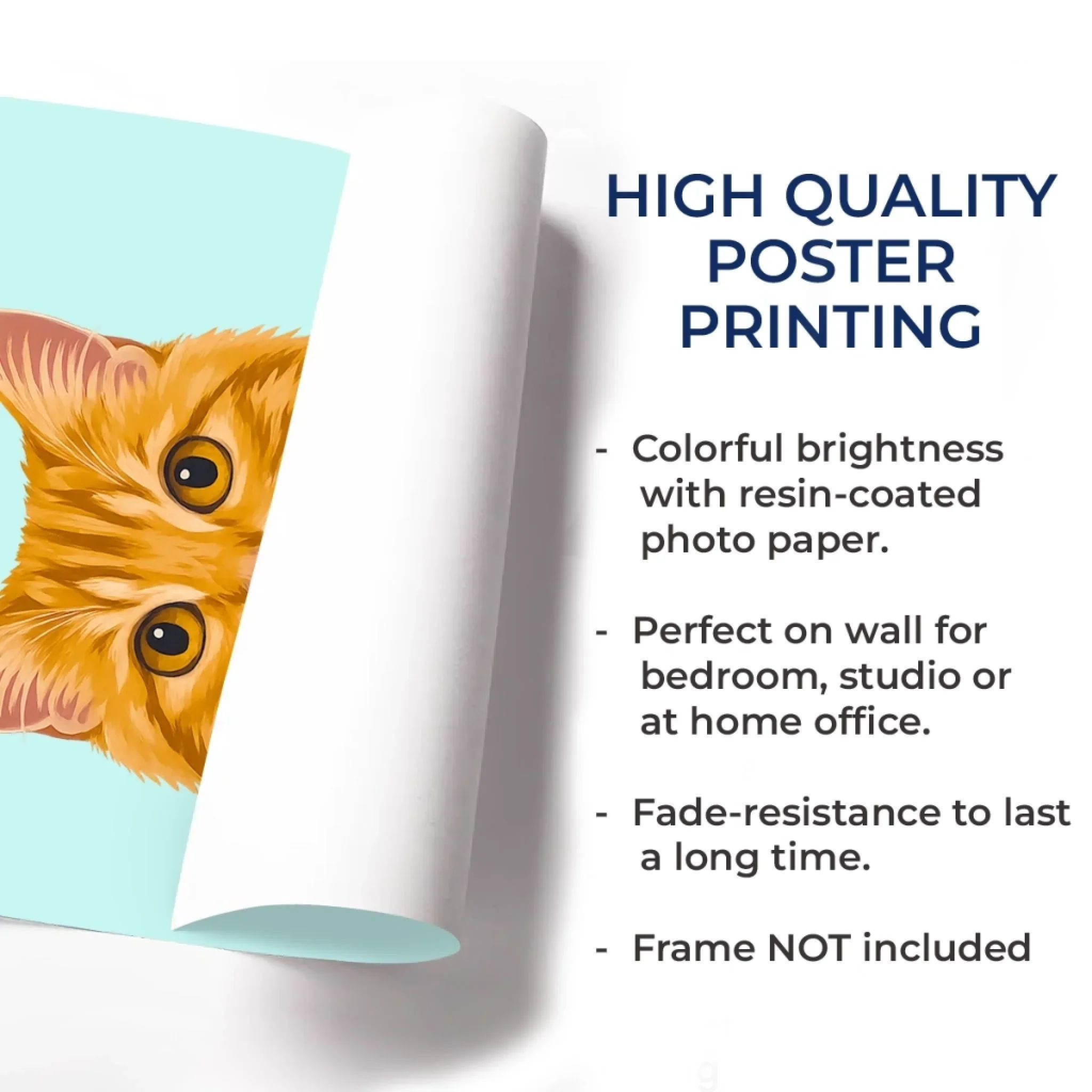 Custom Photo Vertical Poster - Personalized Pet Memorial Sympathy Gifts For Dogs, Cats - My Hooman Loves Me This Much - Image 5