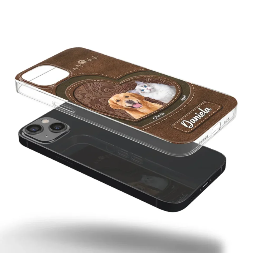 Custom Photo Wagging Tails And Holiday Tales - Dog & Cat Personalized Custom Clear Phone Case - Christmas Gift For Pet Owners, Pet Lovers - Image 33