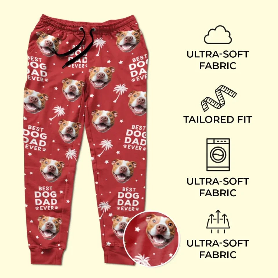 Custom Photo Warm Wishes And Wet Noses This Holiday Season - Dog & Cat Personalized Custom Unisex Sweatpants - Christmas Gift For Pet Owners, Pet Lovers - Image 5
