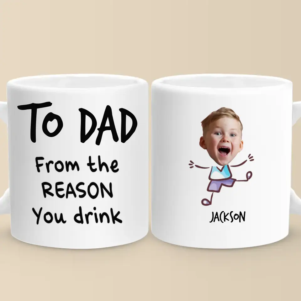Custom Photo We Look Awesome - Family Personalized Custom Mug - Gift For Mom, Grandma, Dad, Grandpa - Image 2