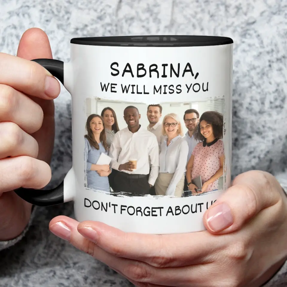 Custom Photo We Mean Happy Retirement - Coworker Personalized Custom Mug - Appreciation, Retirement Gift For Coworkers, Work Friends, Colleagues - Image 3