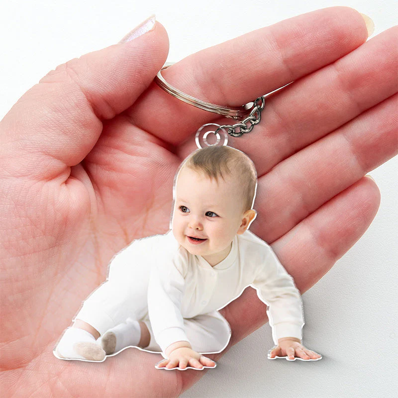 Custom Photo Welcome To The Family - Family Personalized Custom Shaped Acrylic Keychain - Gift For Family Members - Image 4