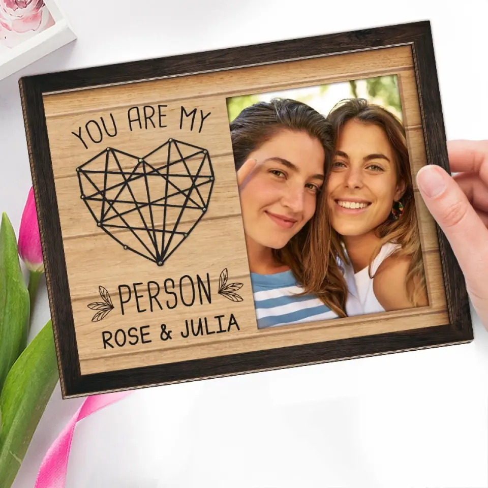 Custom Photo You Are My Favorite Person - Bestie Personalized Custom 2-Layered Wooden Plaque With Stand - Gift For Best Friends, BFF, Sisters - Image 3