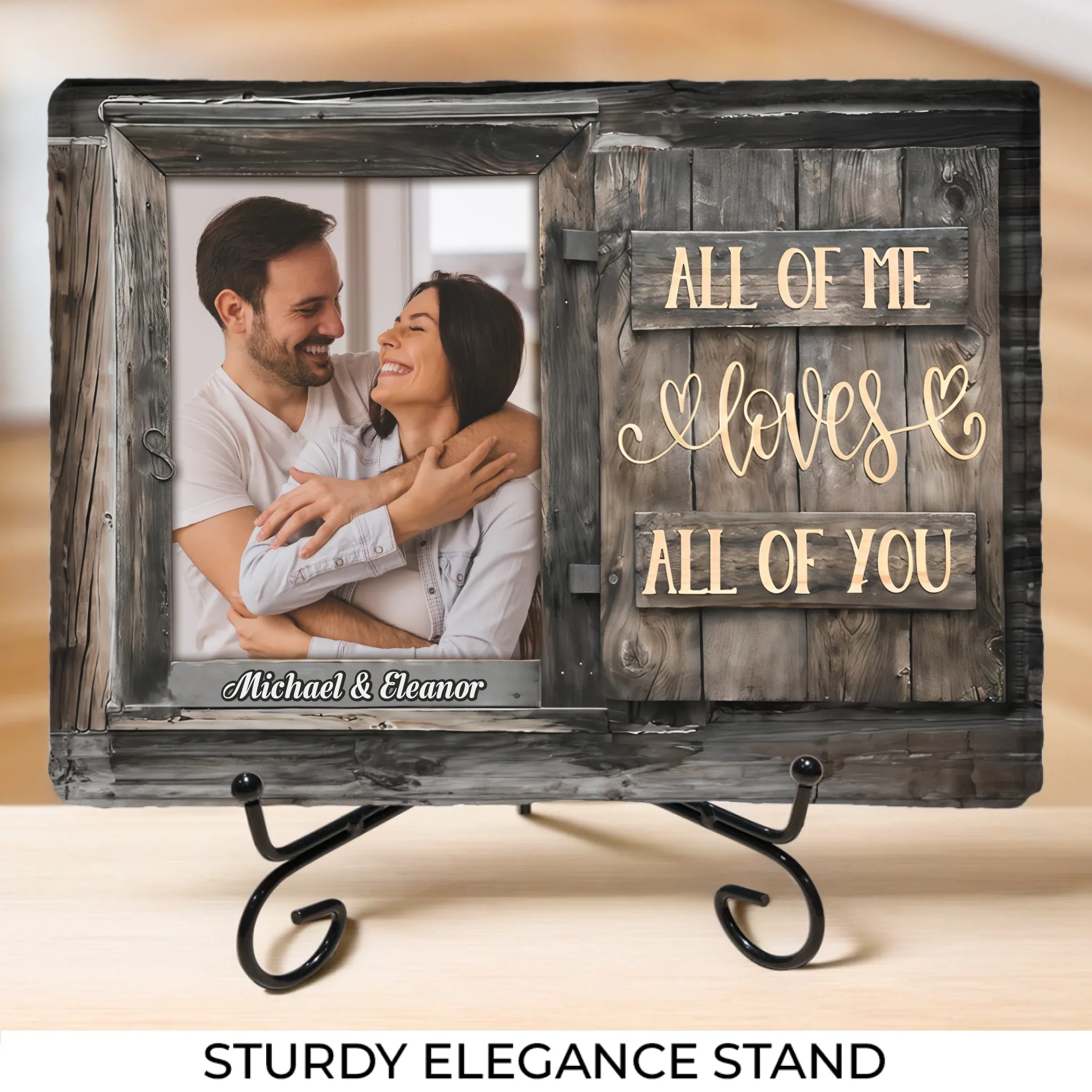 Custom Photo You Are My Favorite Work Of Art - Couple Personalized Custom Rectangle Shaped Stone With Stand - Gift For Husband Wife, Anniversary - Image 4