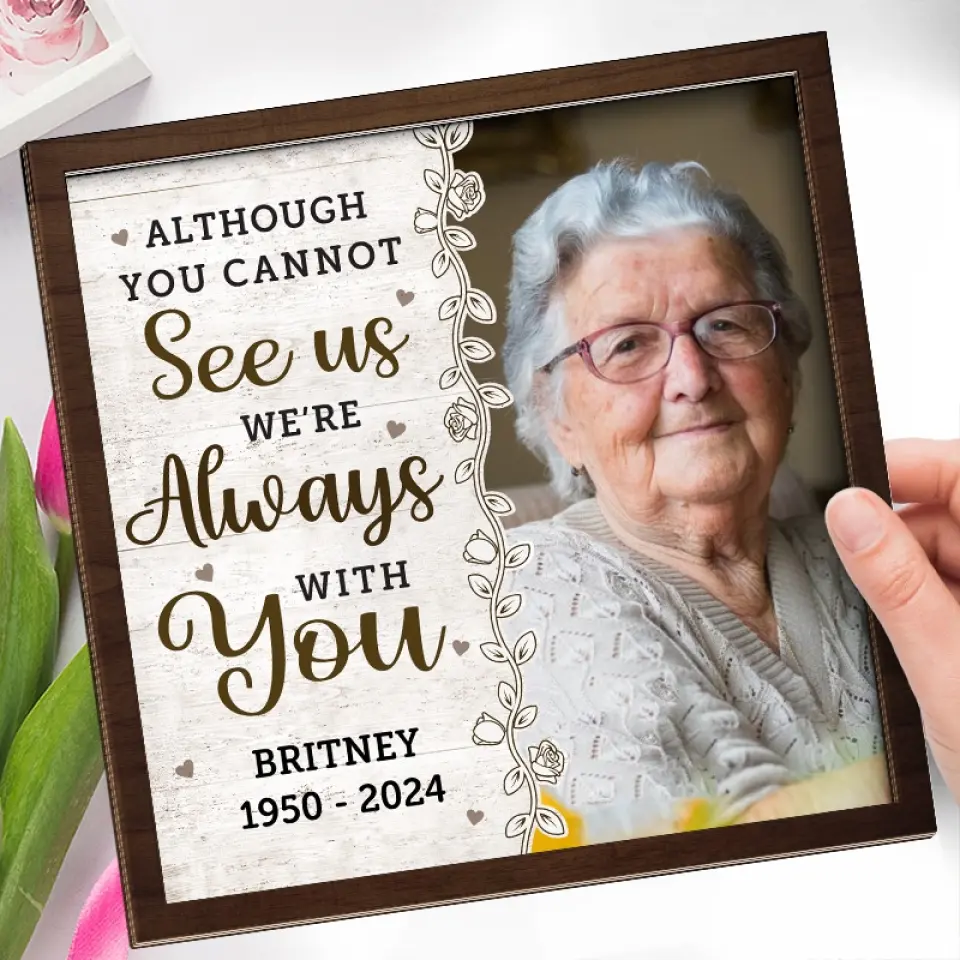 Custom Photo You Are Not Missed - Memorial Personalized Custom 2-Layered Wooden Plaque With Stand - Sympathy Gift For Family Members - Image 3
