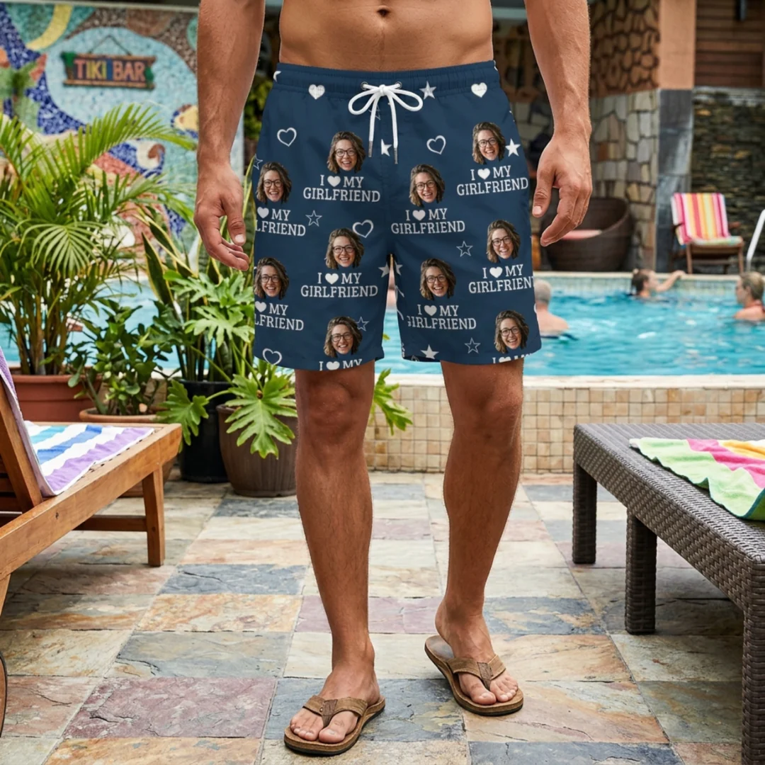 Custom Photo You Have A Tropical Vibe  - Funny Personalized Custom Tropical Hawaiian Aloha Men Beach Shorts - Summer Vacation Gift, Birthday Party Gift For Husband - Image 6