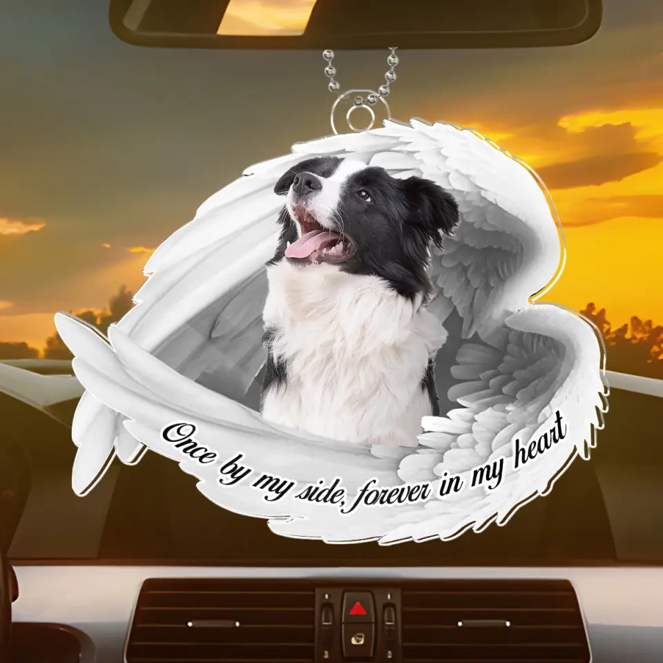 Custom Photo You Were My Favorite Hello And My Hardest Goodbye - Memorial Personalized Custom Car Ornament - Acrylic Custom Shaped - Sympathy Gift For Pet Owners, Pet Lovers - Image 3