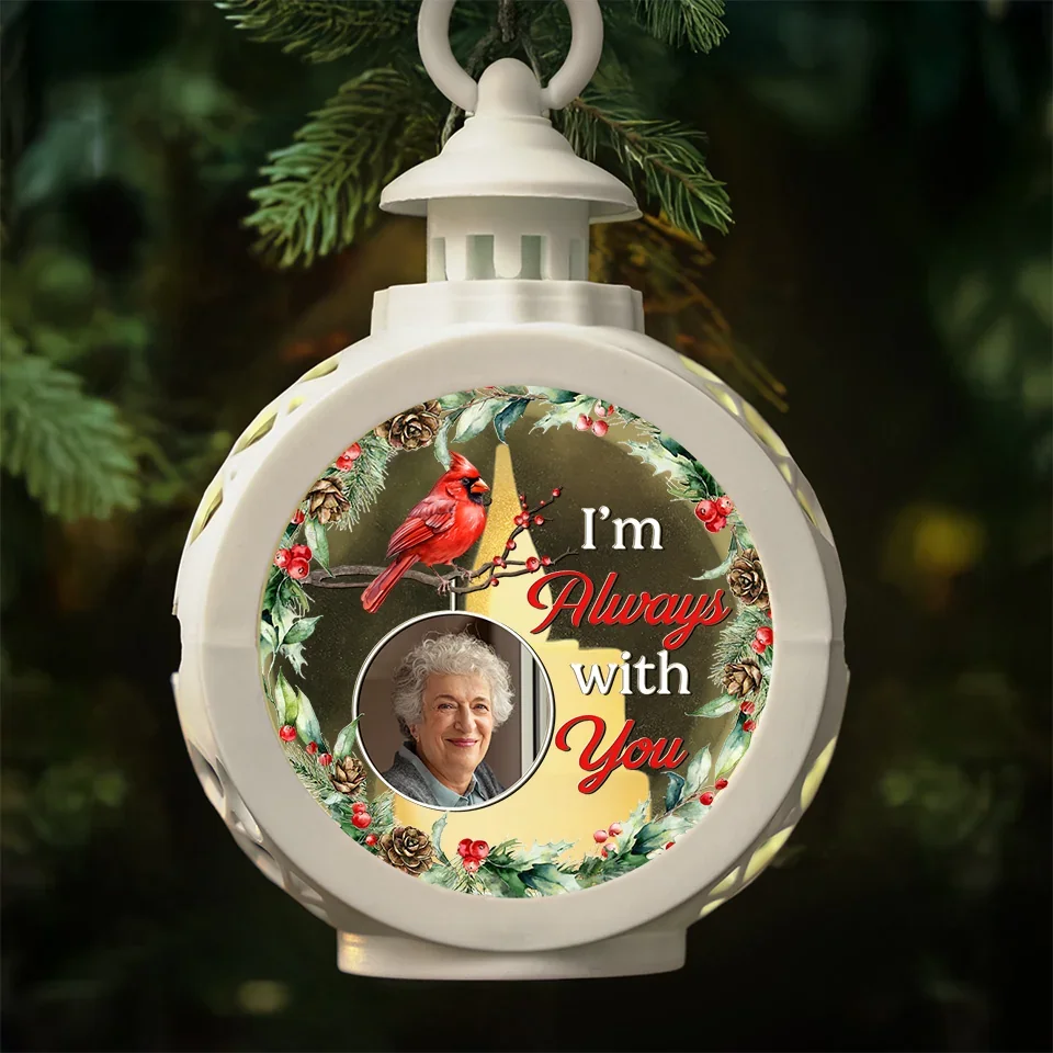 Custom Photo You Will Always Remain - Memorial Personalized Custom Candlelight Lantern Ornament - Sympathy Gift, Christmas Gift For Family Members - Image 5